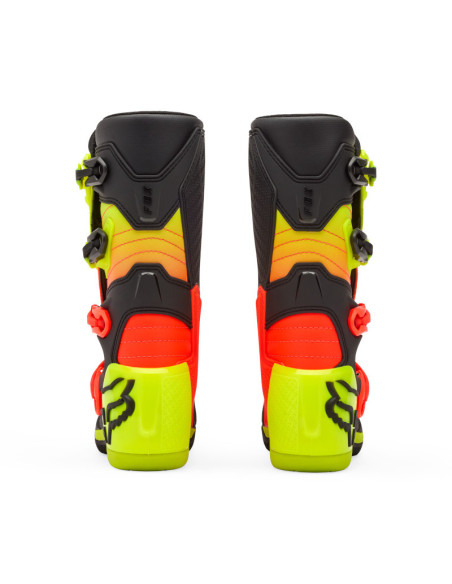 Bottes cross enfant FOX Comp - Orange Jaune