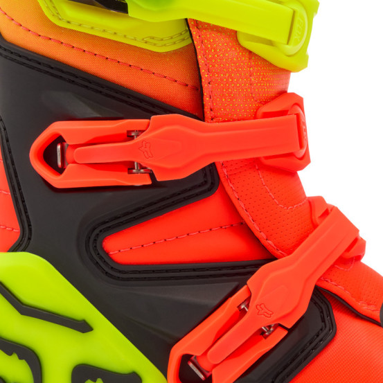 Bottes cross enfant FOX Comp - Orange Jaune