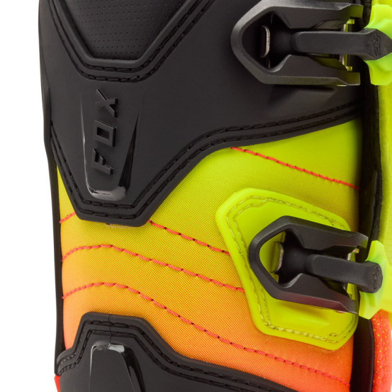 Bottes cross enfant FOX Comp - Orange Jaune