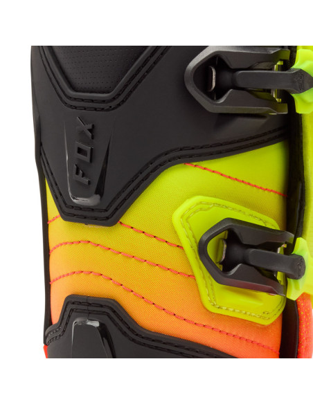 Bottes cross enfant FOX Comp - Orange Jaune