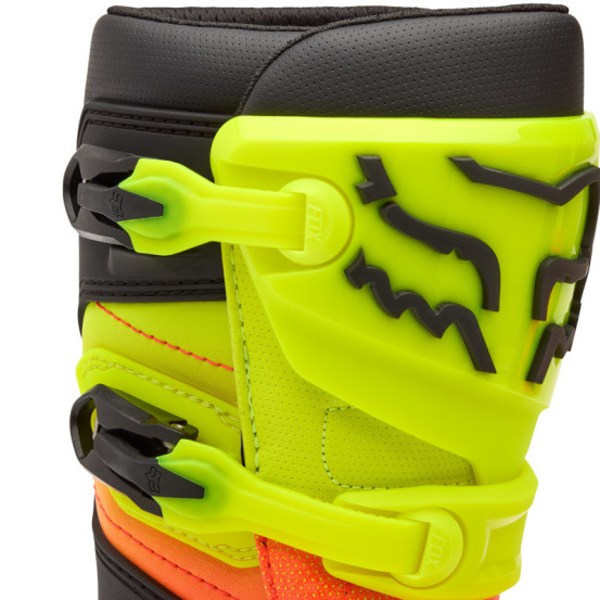 Bottes cross enfant FOX Comp - Orange Jaune