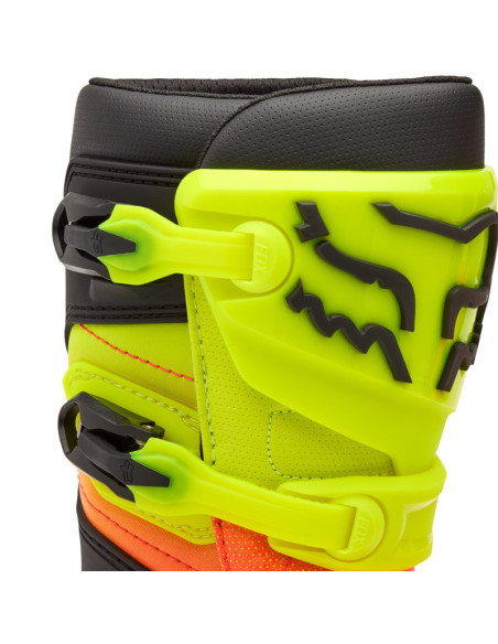 Bottes cross enfant FOX Comp - Orange Jaune