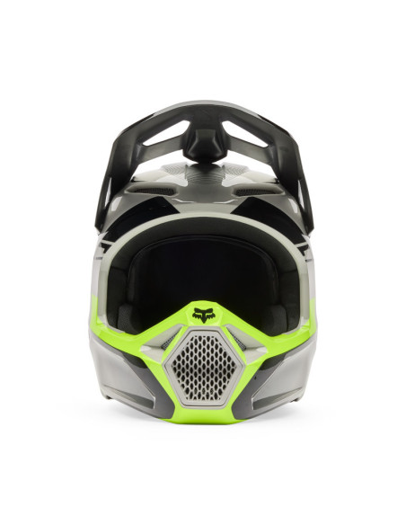 Casque cross FOX 2026 V1 Collect - Gris Jaune