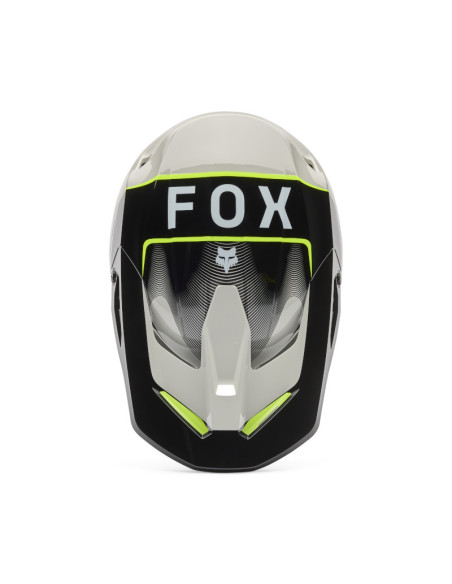 Casque cross FOX 2026 V1 Collect - Gris Jaune