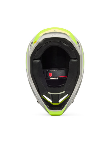Casque cross FOX 2026 V1 Collect - Gris Jaune