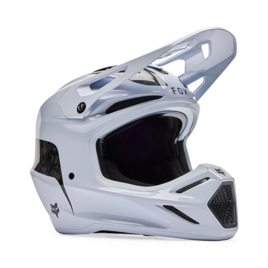 Casque cross FOX 2026 V3 RS Fracture - Blanc