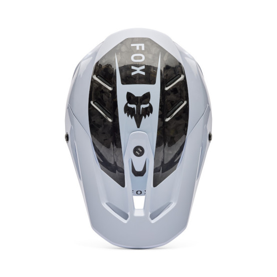 Casque cross FOX 2026 V3 RS Fracture - Blanc