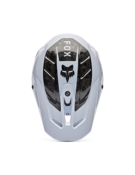 Casque cross FOX 2026 V3 RS Fracture - Blanc