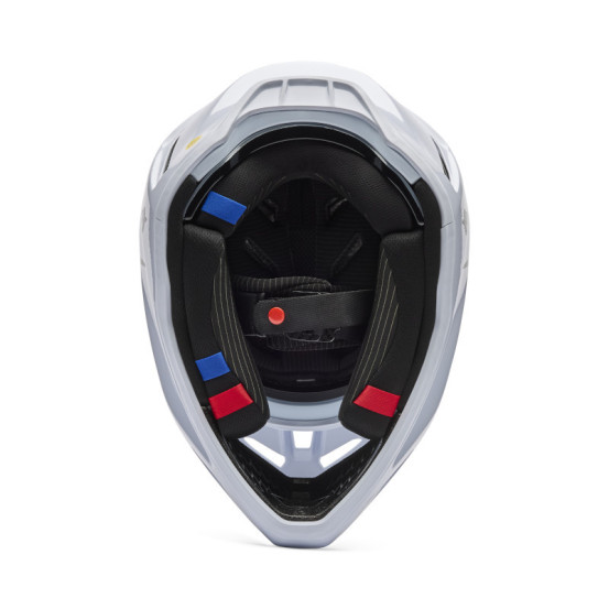 Casque cross FOX 2026 V3 RS Fracture - Blanc