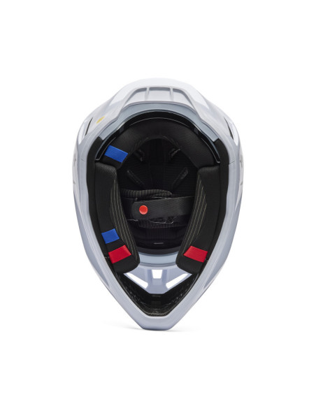 Casque cross FOX 2026 V3 RS Fracture - Blanc