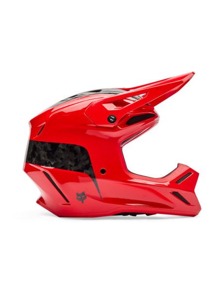Casque cross FOX 2026 V3 RS Fracture - Rouge Fluo