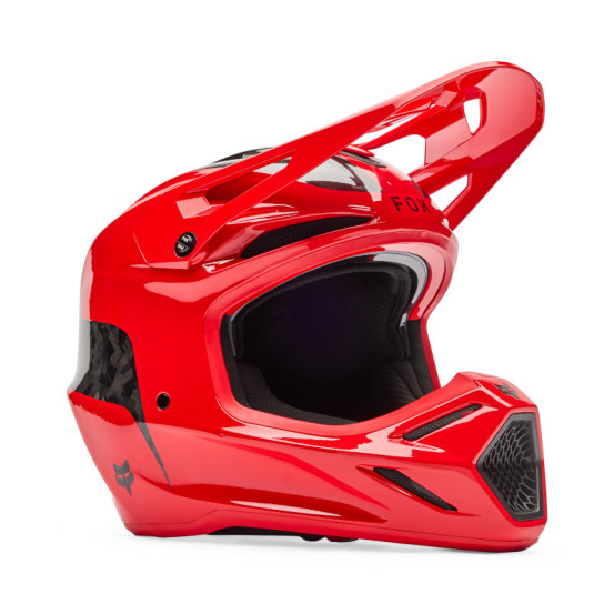 Casque cross FOX 2026 V3 RS Fracture - Rouge Fluo