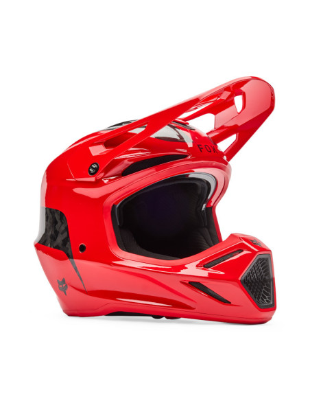 Casque cross FOX 2026 V3 RS Fracture - Rouge Fluo