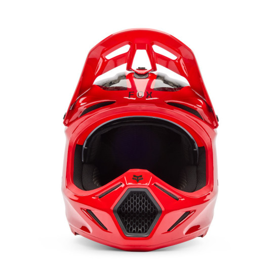 Casque cross FOX 2026 V3 RS Fracture - Rouge Fluo