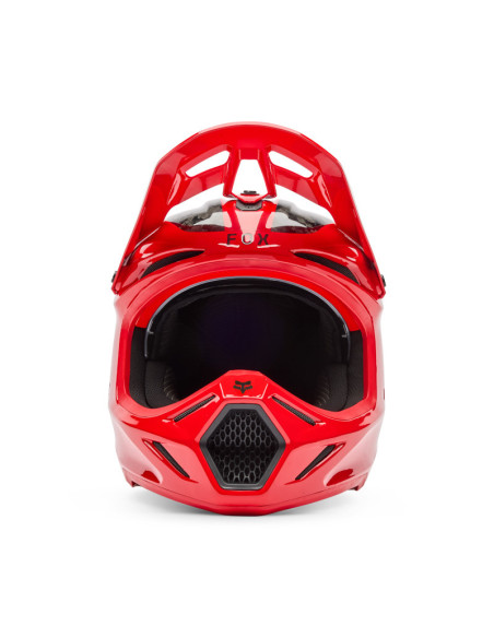 Casque cross FOX 2026 V3 RS Fracture - Rouge Fluo