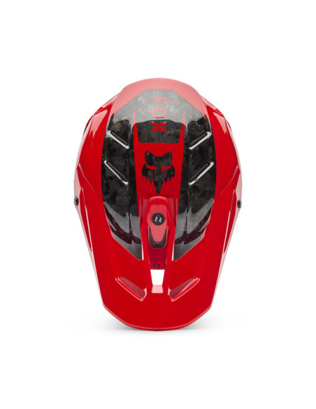 Casque cross FOX 2026 V3 RS Fracture - Rouge Fluo