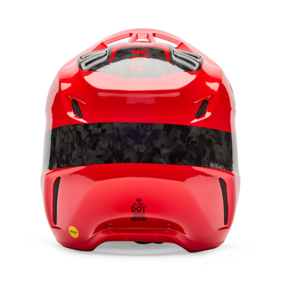 Casque cross FOX 2026 V3 RS Fracture - Rouge Fluo