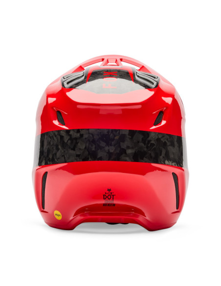 Casque cross FOX 2026 V3 RS Fracture - Rouge Fluo