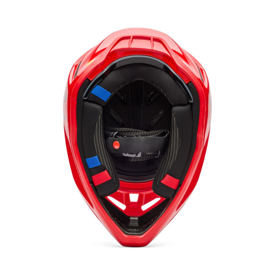 Casque cross FOX 2026 V3 RS Fracture - Rouge Fluo