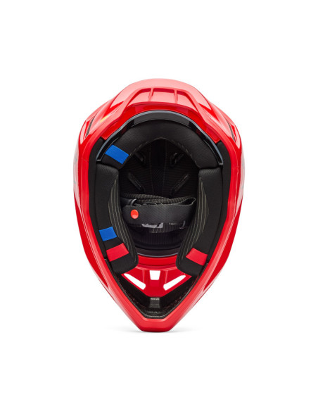 Casque cross FOX 2026 V3 RS Fracture - Rouge Fluo