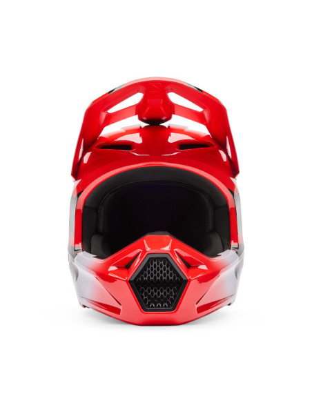 Casque cross FOX 2026 V1 Shield - Rouge Fluo