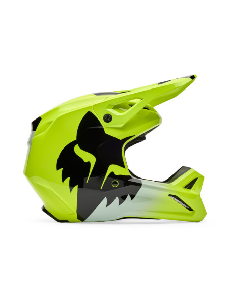 Casque cross FOX 2026 V1 Shield - Jaune Fluo