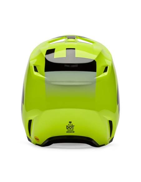 Casque cross FOX 2026 V1 Shield - Jaune Fluo