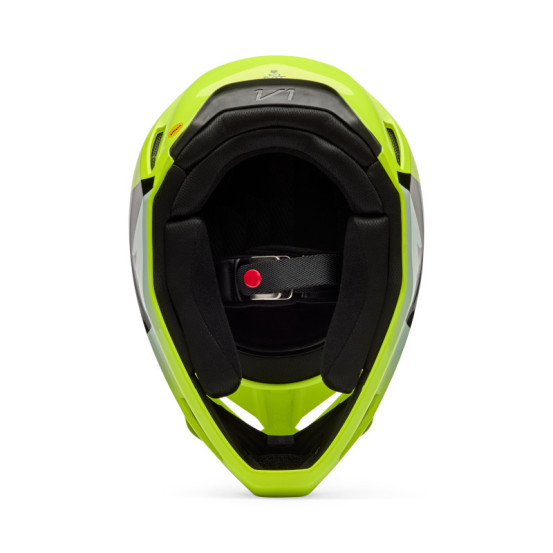 Casque cross FOX 2026 V1 Shield - Jaune Fluo