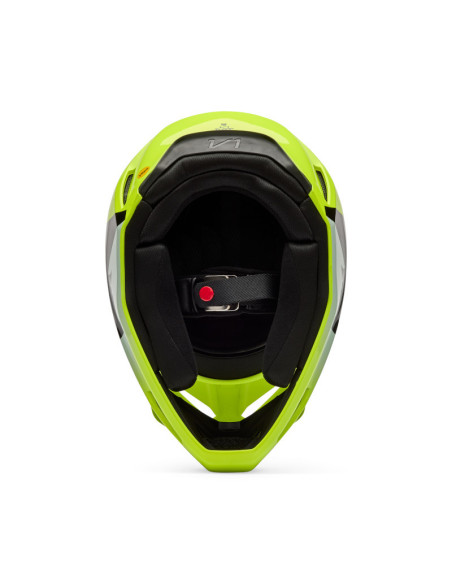 Casque cross FOX 2026 V1 Shield - Jaune Fluo