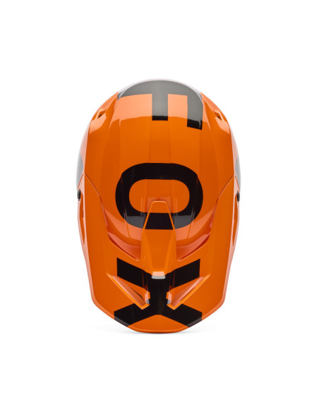 Casque cross FOX 2026 V1 Shield - Orange Fluo