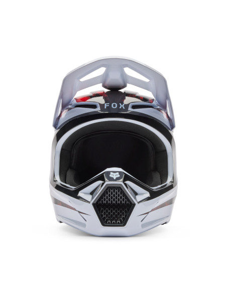 Casque cross FOX 2026 V1 Kairos - Blanc Rouge Fluo