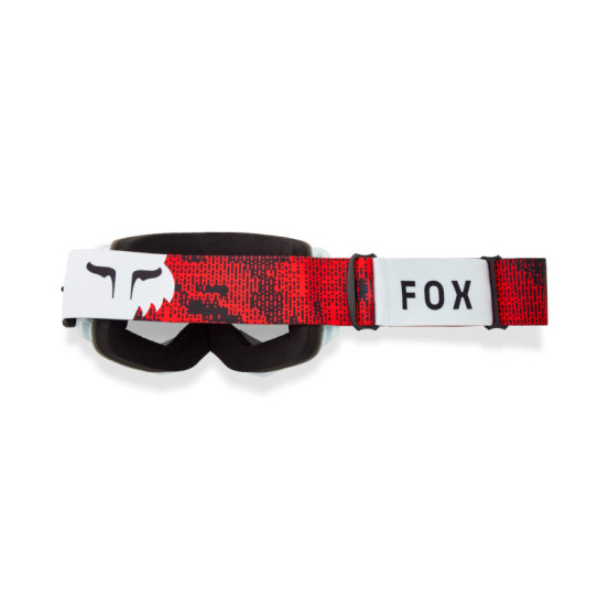 Masque cross FOX 2026 Main Kairos - Spark - Blanc Rouge Fluo
