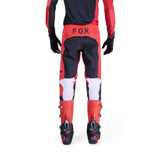 Pantalon cross FOX 2026 Flexair Fracture - Rouge Fluo