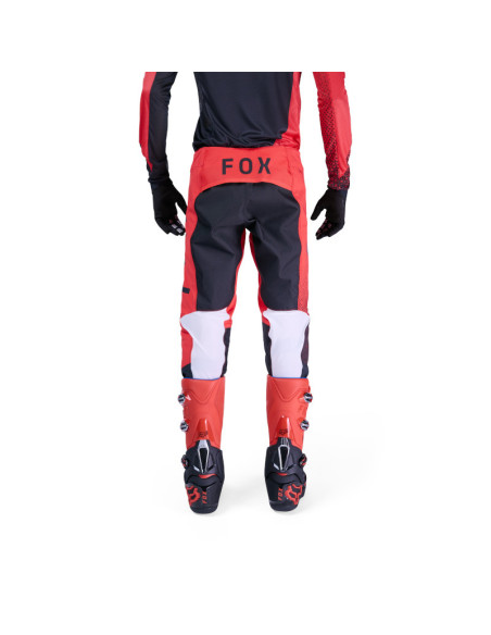 Pantalon cross FOX 2026 Flexair Fracture - Rouge Fluo