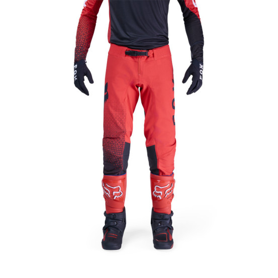 Pantalon cross FOX 2026 Flexair Fracture - Rouge Fluo