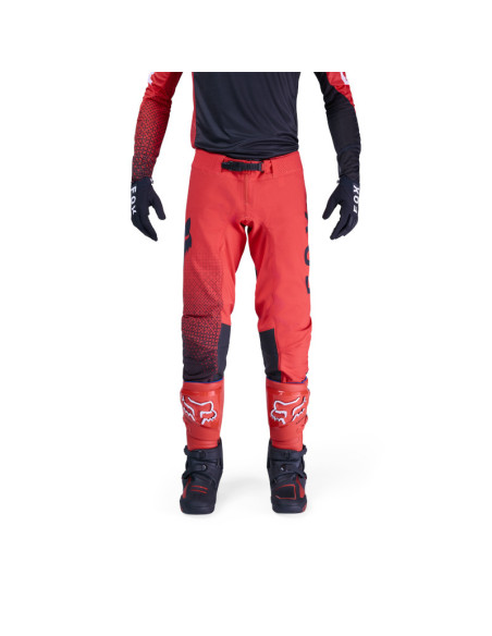 Pantalon cross FOX 2026 Flexair Fracture - Rouge Fluo