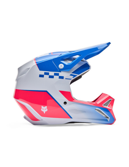 Casque cross enfant FOX 2026 V1 Collect - Bleu Rose
