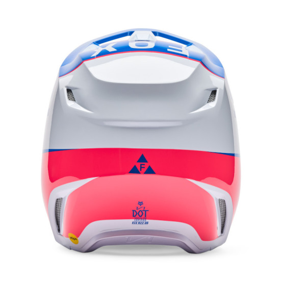 Casque cross enfant FOX 2026 V1 Collect - Bleu Rose