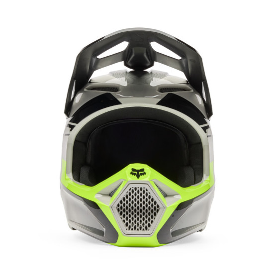 Casque cross enfant FOX 2026 V1 Collect - Gris Jaune