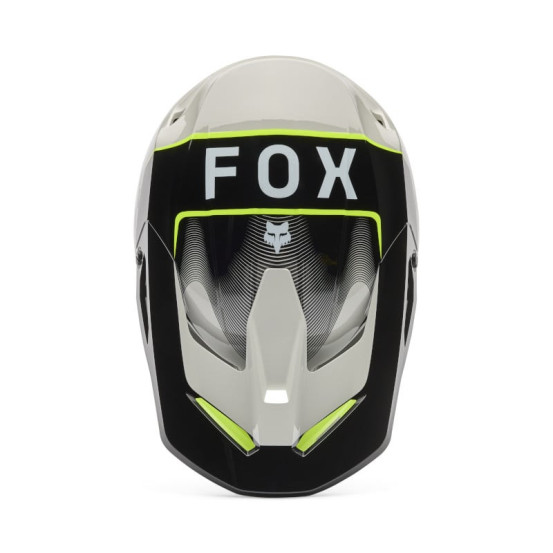 Casque cross enfant FOX 2026 V1 Collect - Gris Jaune