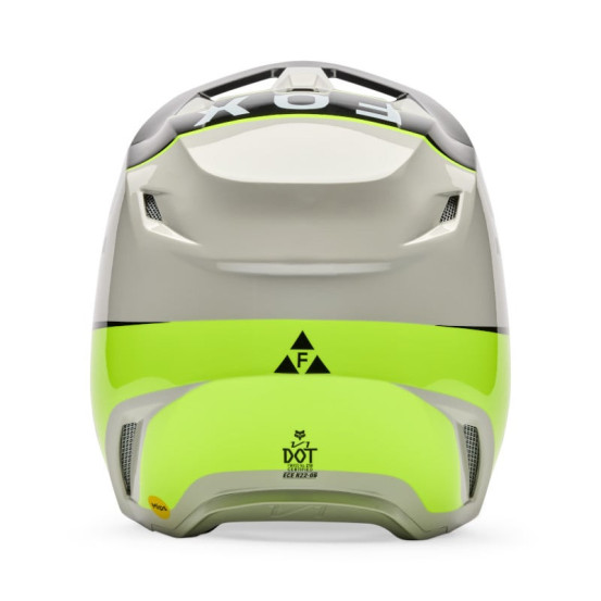 Casque cross enfant FOX 2026 V1 Collect - Gris Jaune
