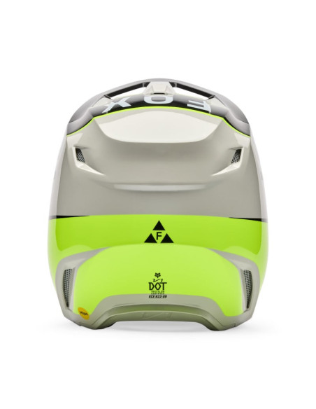 Casque cross enfant FOX 2026 V1 Collect - Gris Jaune