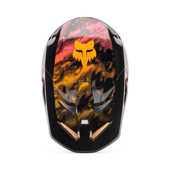 Casque cross enfant FOX 2026 V1 Kairos - Orange Tangerine