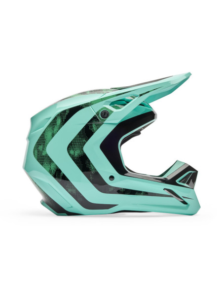 Casque cross enfant FOX 2026 V1 Kairos - Turquoise