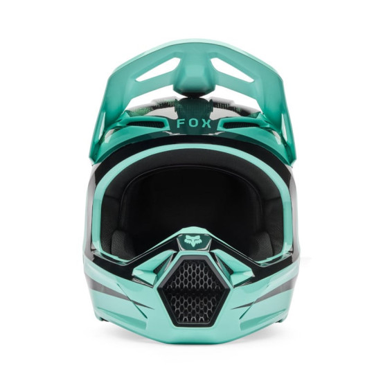 Casque cross enfant FOX 2026 V1 Kairos - Turquoise