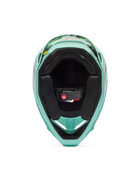 Casque cross enfant FOX 2026 V1 Kairos - Turquoise