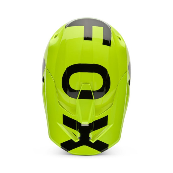 Casque cross enfant FOX 2026 V1 Shield - Jaune Fluo