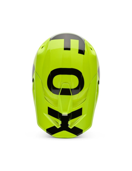 Casque cross enfant FOX 2026 V1 Shield - Jaune Fluo