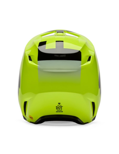 Casque cross enfant FOX 2026 V1 Shield - Jaune Fluo