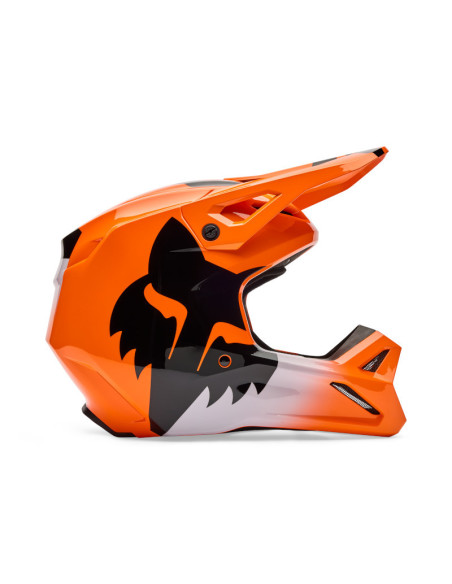 Casque cross enfant FOX 2026 V1 Shield - Orange Fluo